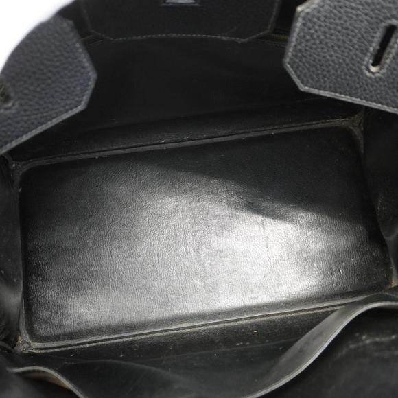 Hermes handbag Birkin 40 □A stamp Ardennes Black Men's - Picture 4 of 14